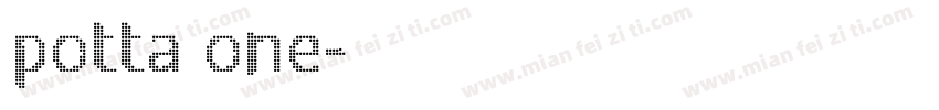 potta one字体转换